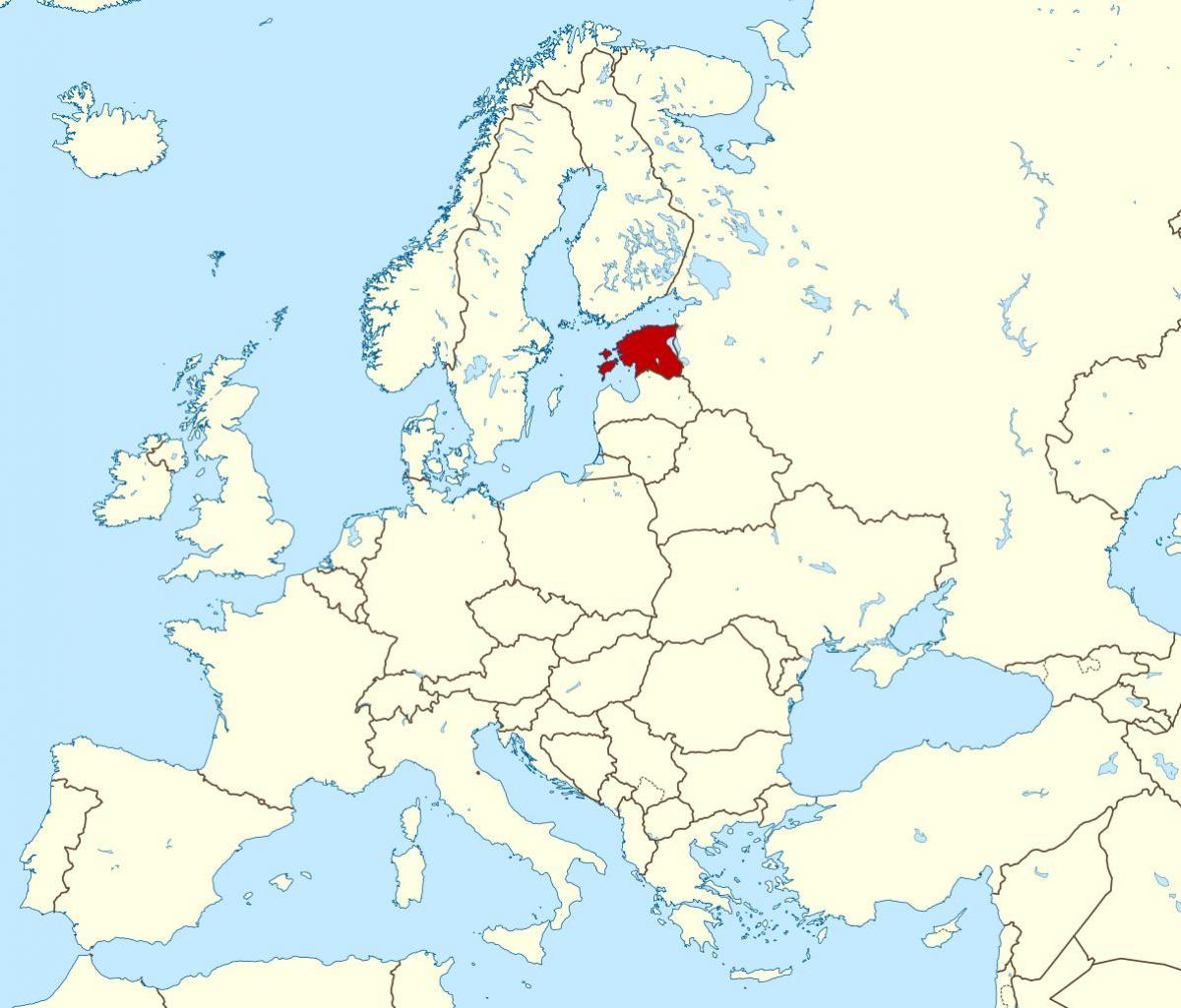 Εσθονία θέση στον παγκόσμιο χάρτη