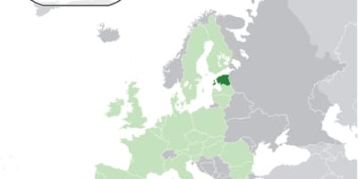 Η εσθονία στο χάρτη της ευρώπης